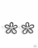 Blooming Belle - Black Rhinestone Earrings Paparazzi