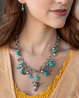 Wild West Whimsy - Blue Necklace Paparazzi