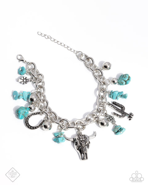 Wild West Wardrobe - Blue Bracelet Paparazzi