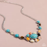 Enigmatic Ease - Blue Necklace Paparazzi