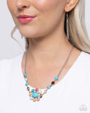 Enigmatic Ease - Blue Necklace Paparazzi