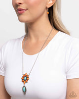 Force of Habit - Orange Necklace Paparazzi