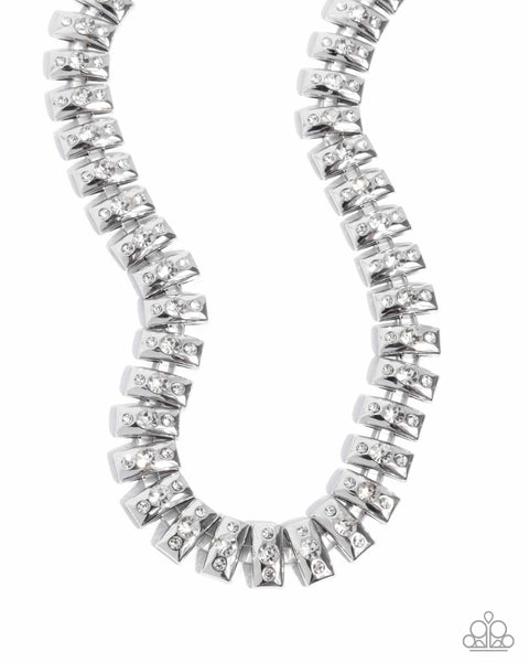 Officially Opulent - White Necklace Paparazzi
