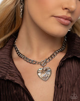 Beloved Birthright - Multi Heart Necklace Paparazzi