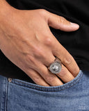 Better Behavior - Black & White Marbled Ring Paparazzi