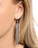 Tapered Team - Black Earrings Paparazzi