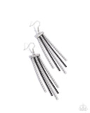 Tapered Team - Black Earrings Paparazzi