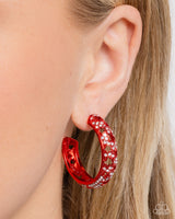 Stellar Significance - Red Star Earrings Paparazzi