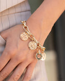 Delightful Declaration - Gold Bracelet Paparazzi