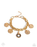 Delightful Declaration - Gold Bracelet Paparazzi