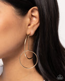 Dreaming of Hoops - Gold Earrings Paparazzi