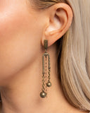 Authoritative Admiration - Brass Earrings Paparazzi
