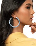 Denim Debut - Blue Hoop Earrings Paparazzi