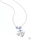 Anchored Accent - Blue Necklace Paparazzi
