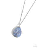Stony Status - Blue Tree Inspired Necklace Paparazzi