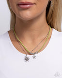 Stellar Sojourn - Green Necklace Paparazzi