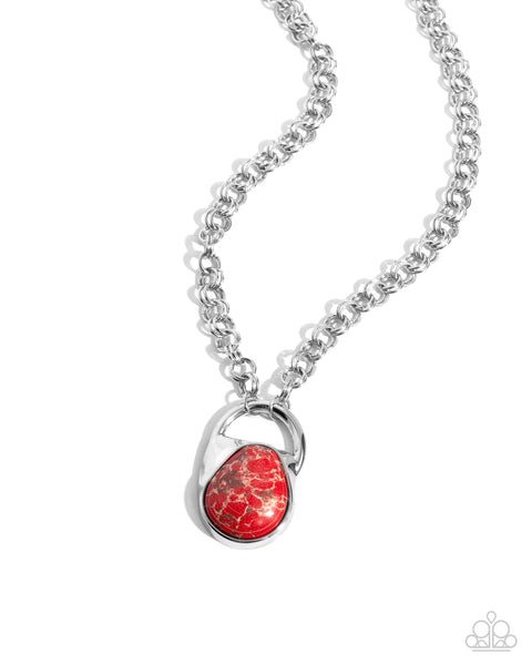 Change of Country - Red Necklace Paparazzi