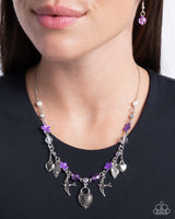 Flight of the Sparrow - Purple Necklace Paparazzi