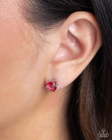Simply Sublime - Pink Stud Earrings Paparazzi