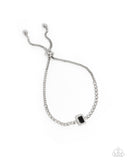 Draped in Dazzle - Black Bracelet Paparazzi