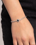 Draped in Dazzle - Black Bracelet Paparazzi