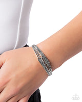 Braided Beginning - Silver Bracelet Paparazzi