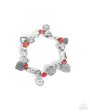 Rustic Rampage - Red Heart Charm Bracelet