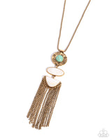 Textured Tourist - Gold Necklace Paparazzi
