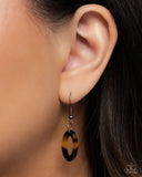 Patterned Presto - Copper Tortoise Shell Necklace Paparazzi