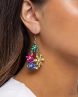 Floral Founder - Multi Floral Earrings Paparazzi