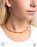 Captivating Choker - Gold Necklace Paparazzi