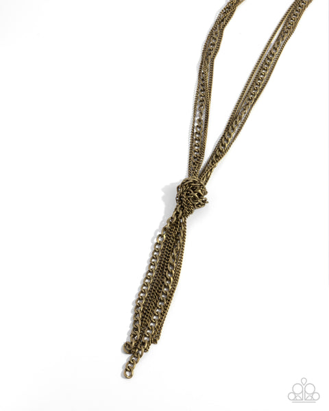 Ignited Industry - Brass Multi Chain Necklace Paparazzi