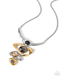 Abundantly Abstract - Silver Necklace Paparazzi