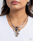 Abundantly Abstract - Silver Necklace Paparazzi