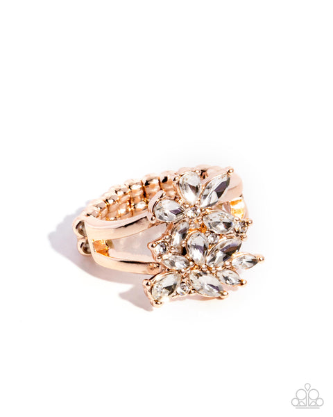 Roundabout Refinement - Rose Gold Ring Paparazzi