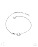 Affectionate Assertion - White Anklet Paparazzi