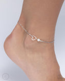 Affectionate Assertion - White Anklet Paparazzi