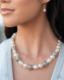 Posh Pattern - White Pearl Necklace Paparazzi