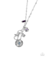 Vintage Venue - Purple Charm Necklace Paparazzi