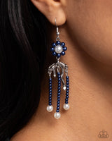 Unforgettable Umbrella - Blue Earrings Paparazzi