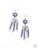 Unforgettable Umbrella - Blue Earrings Paparazzi