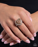 Radiant Resplendence - Brown Heart Ring Paparazzi