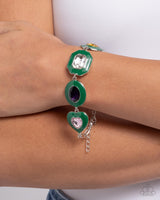 Glazed Guest - Green Bracelet Paparazzi