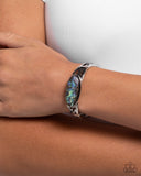 Spliced Santa Fe - Blue Abalone Shell Bracelet Paparazzi