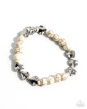 Festival Fling - White Bracelet Paparazzi