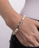 Festival Fling - White Bracelet Paparazzi