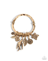 Wild and Scenic - Gold Charm Bracelet Paparazzi