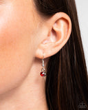 Valentines Day Decadence Red Heart Necklace Paparazzi