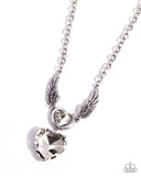 Customer Satisfaction - White Wing & Heart Necklace Paparazzi
