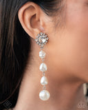 Modish Motif - White Pearl Earrings Paparazzi